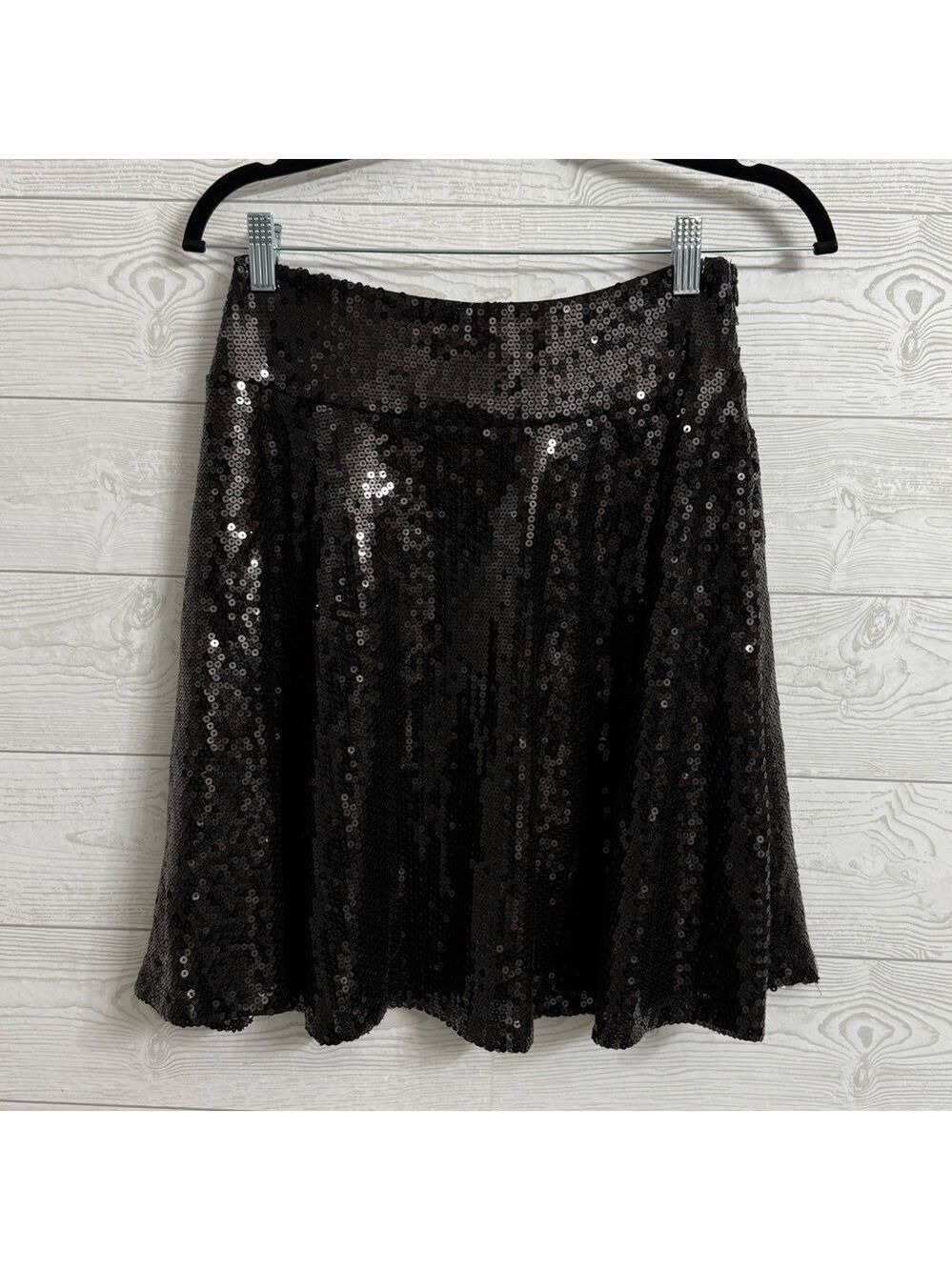 Yagi USA Women’s Black Sequin Party Mini Skirt. Size S